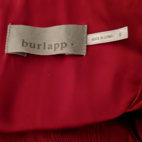 Anthropologie red silk dress - Picture 4 of 5